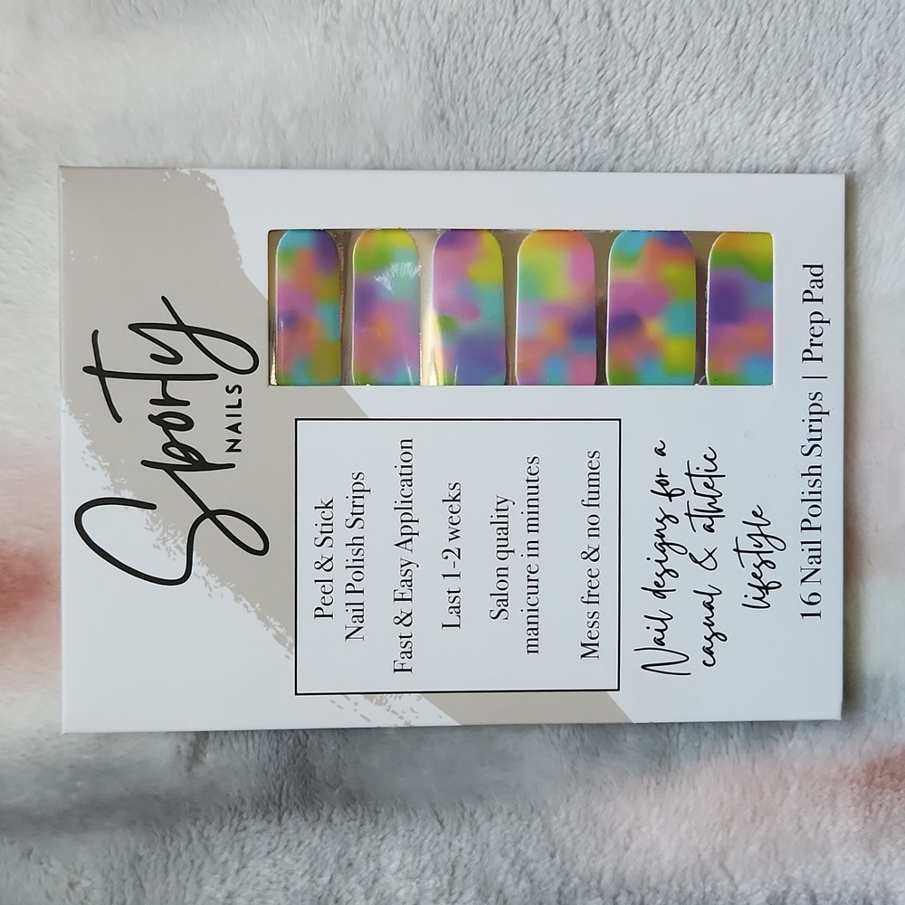 Sporty Nails Color Blur peel and stick nail polish strips